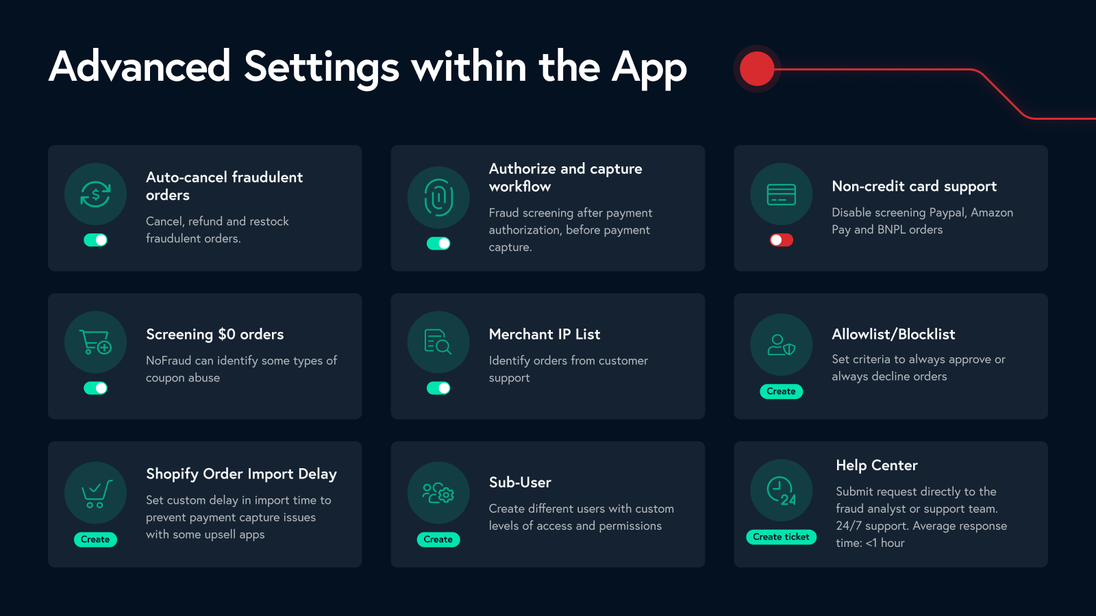 Advanced Setting Options