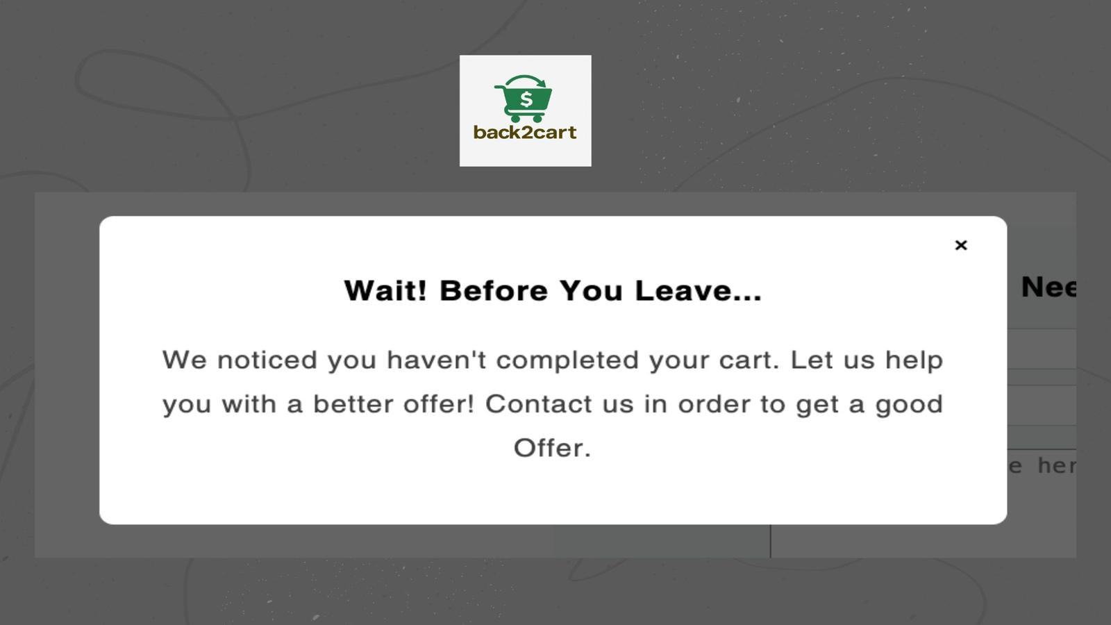 Back2Cart-Exit-Intent-Popup