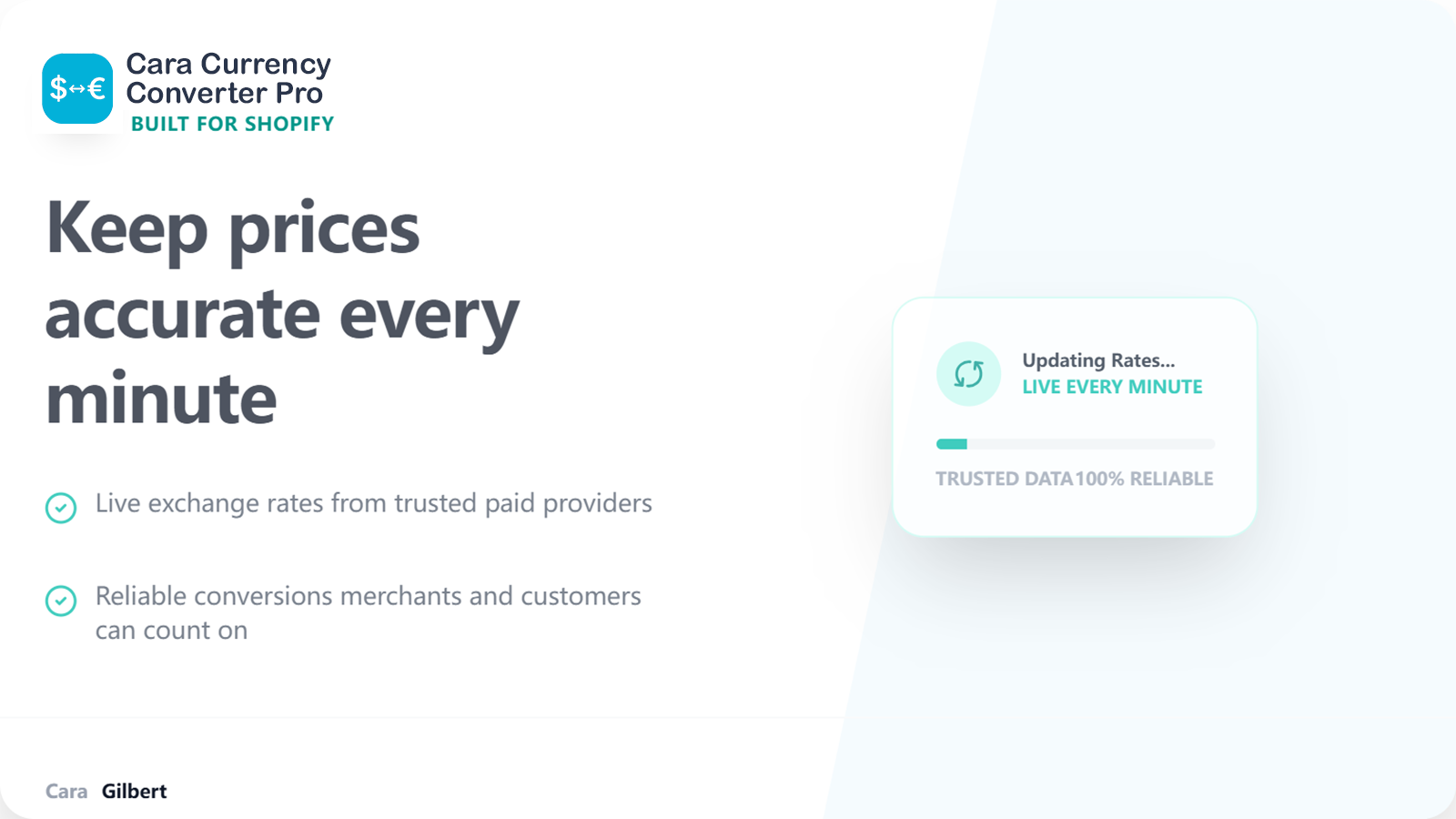 Keep prices accurate with live exchange rates updated