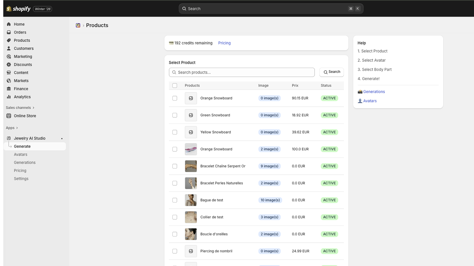 Fast générations with multiple choose