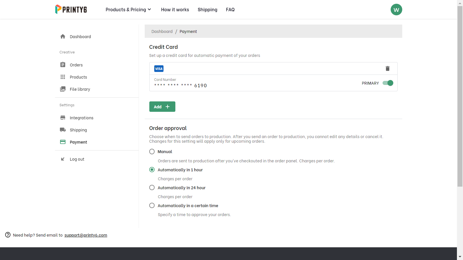 automatic orders approval