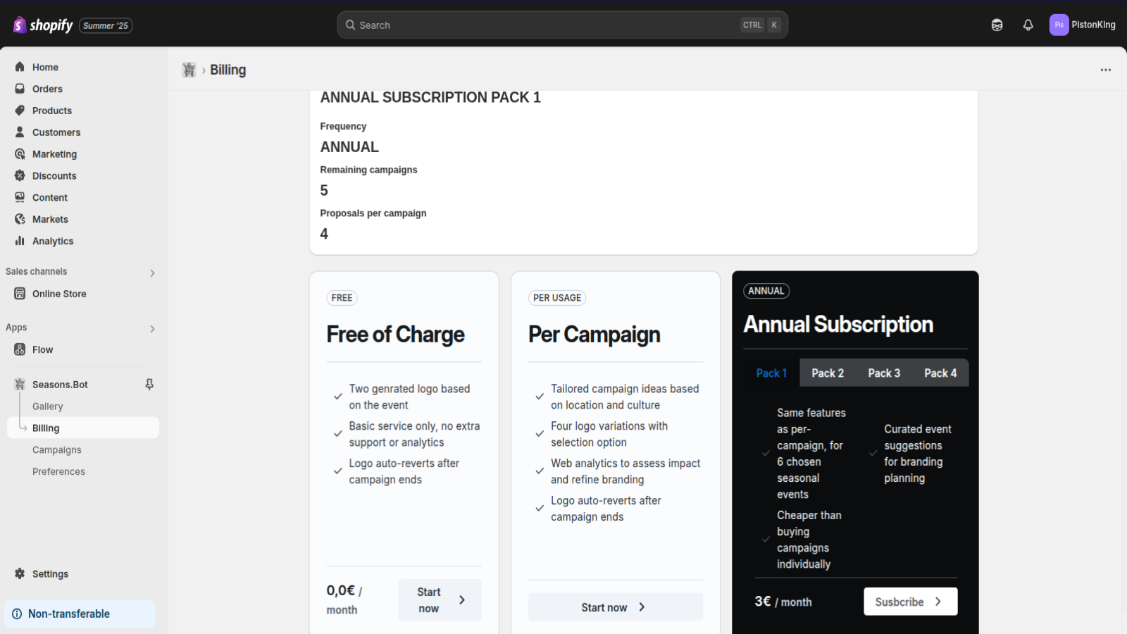 Select the plan that suits you best.