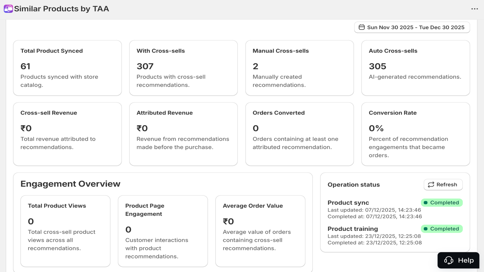AI Similar Products Dashboard