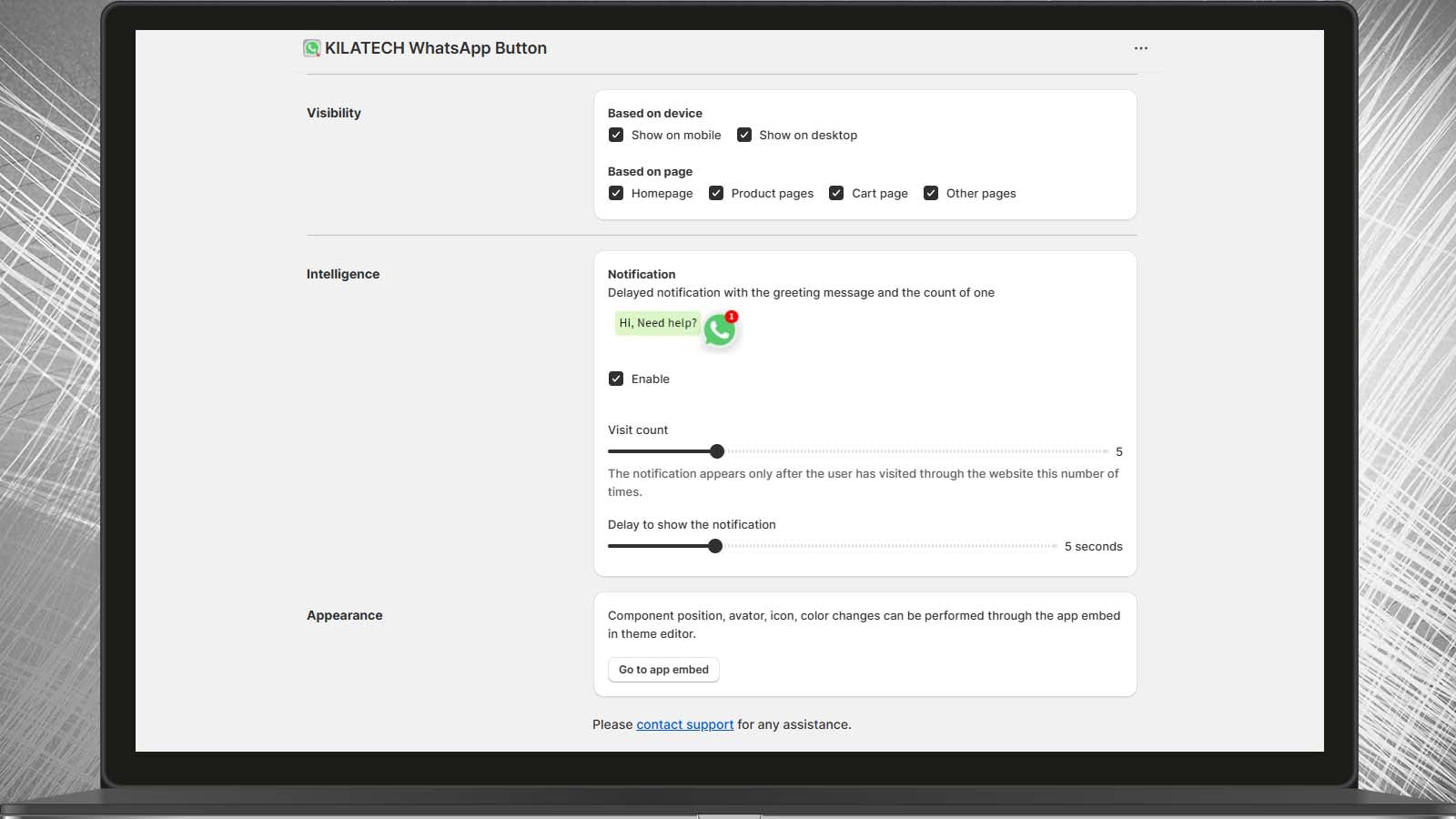 WhatsApp in-app view 2