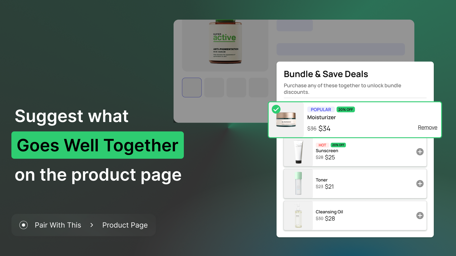 Product page pair with these