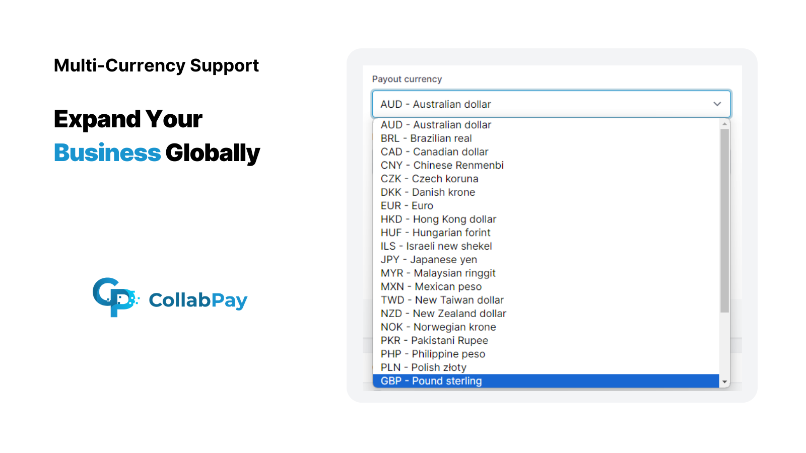 Multi currency support
