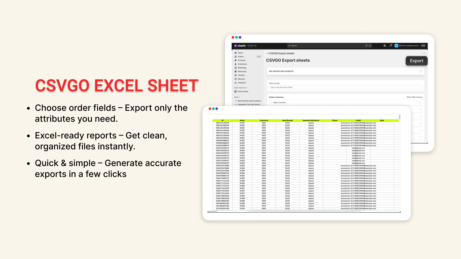  Get clean, organized files instantly.