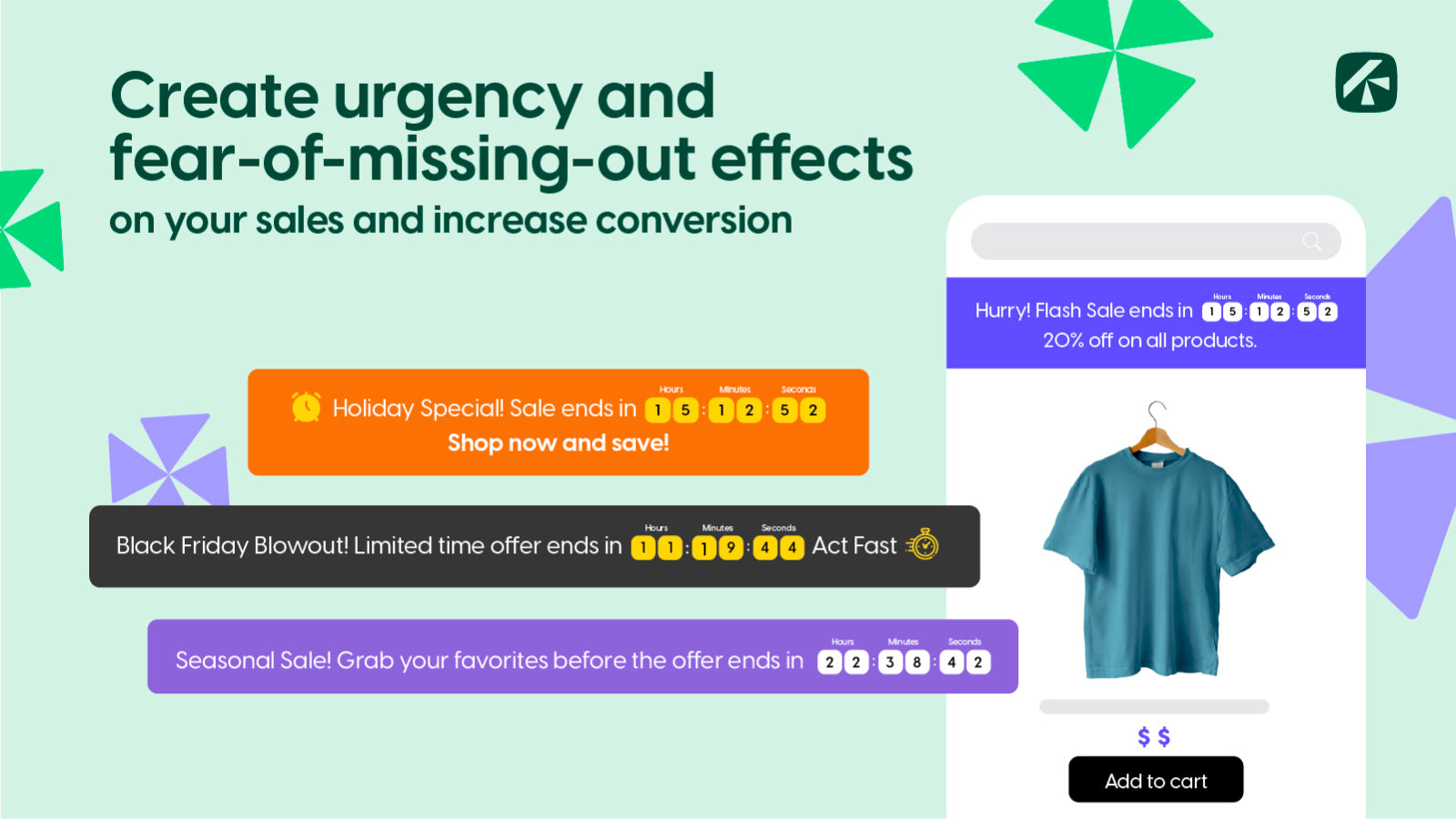 KEFI: Create Urgency and FOMO with Countdown Timer Bar