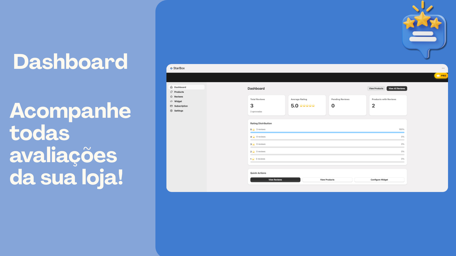 Interface de moderação para aprovar ou rejeitar avaliações