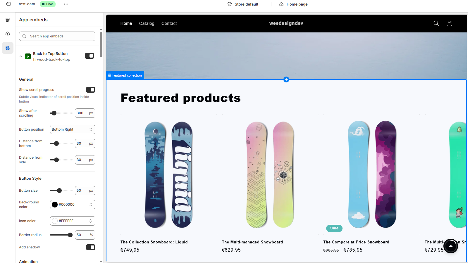 firwood Back To Top Example 3