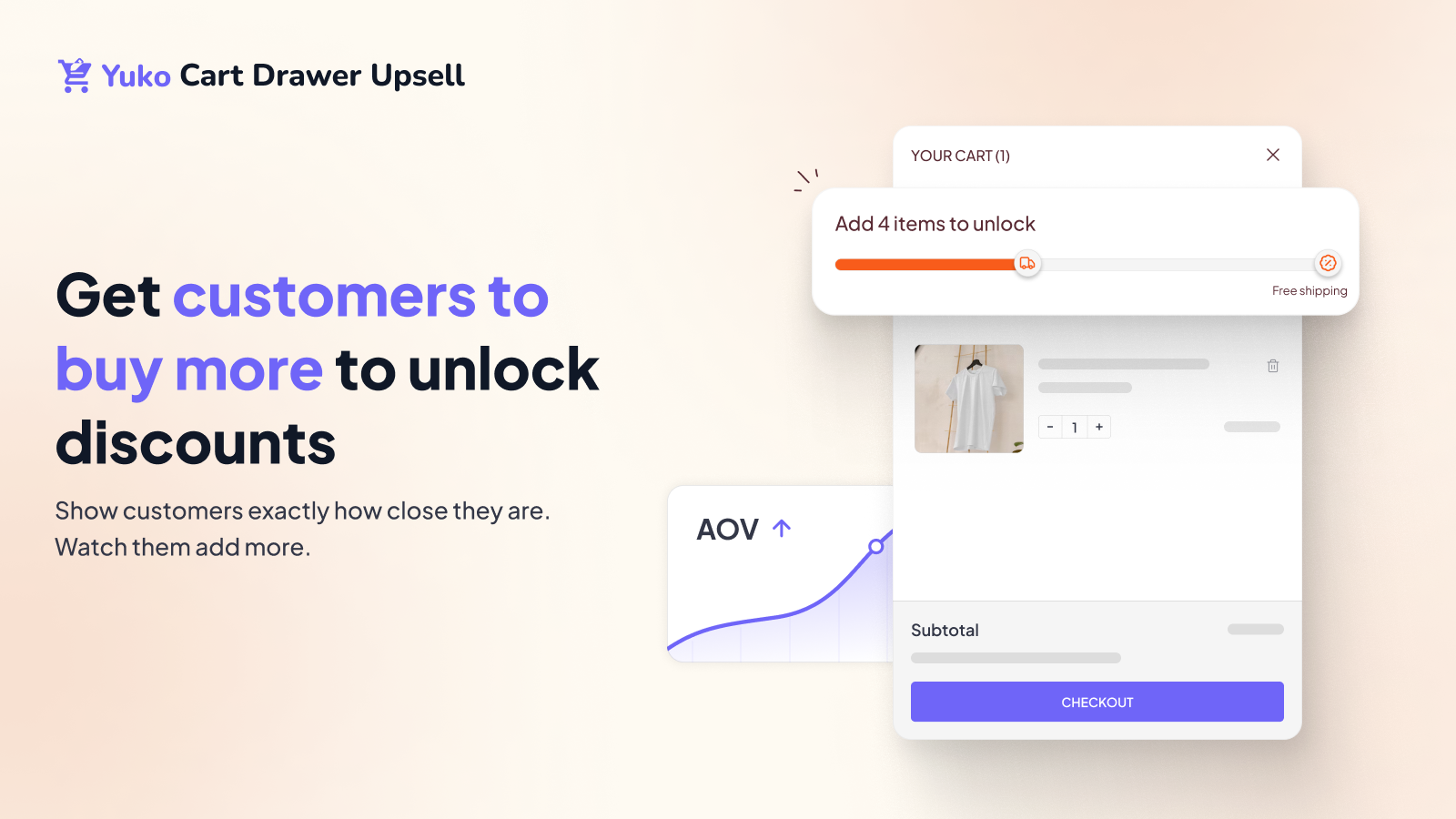 Buy more discount progress bar