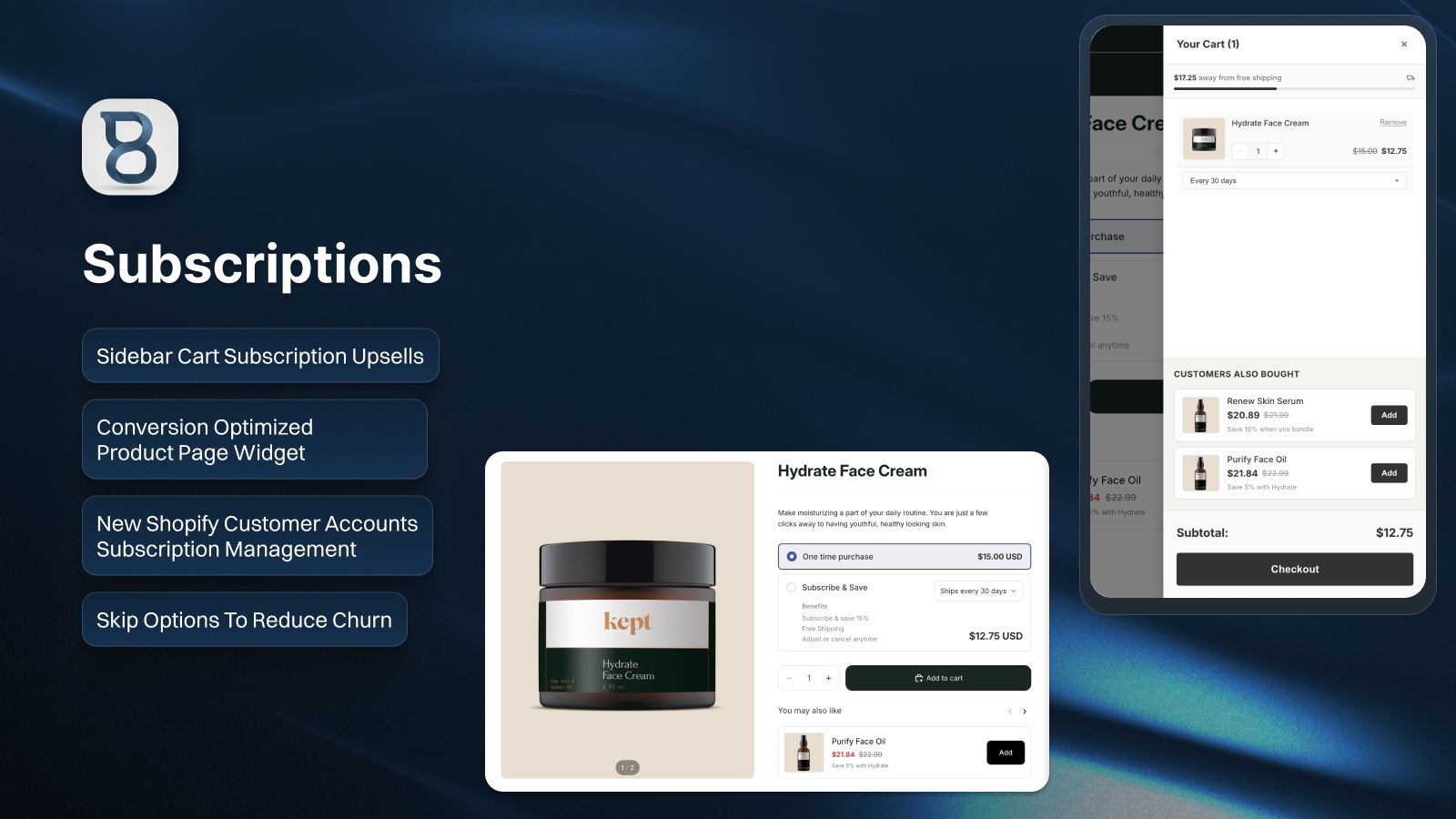 Best Shopify subscription app with churn and loyalty tools