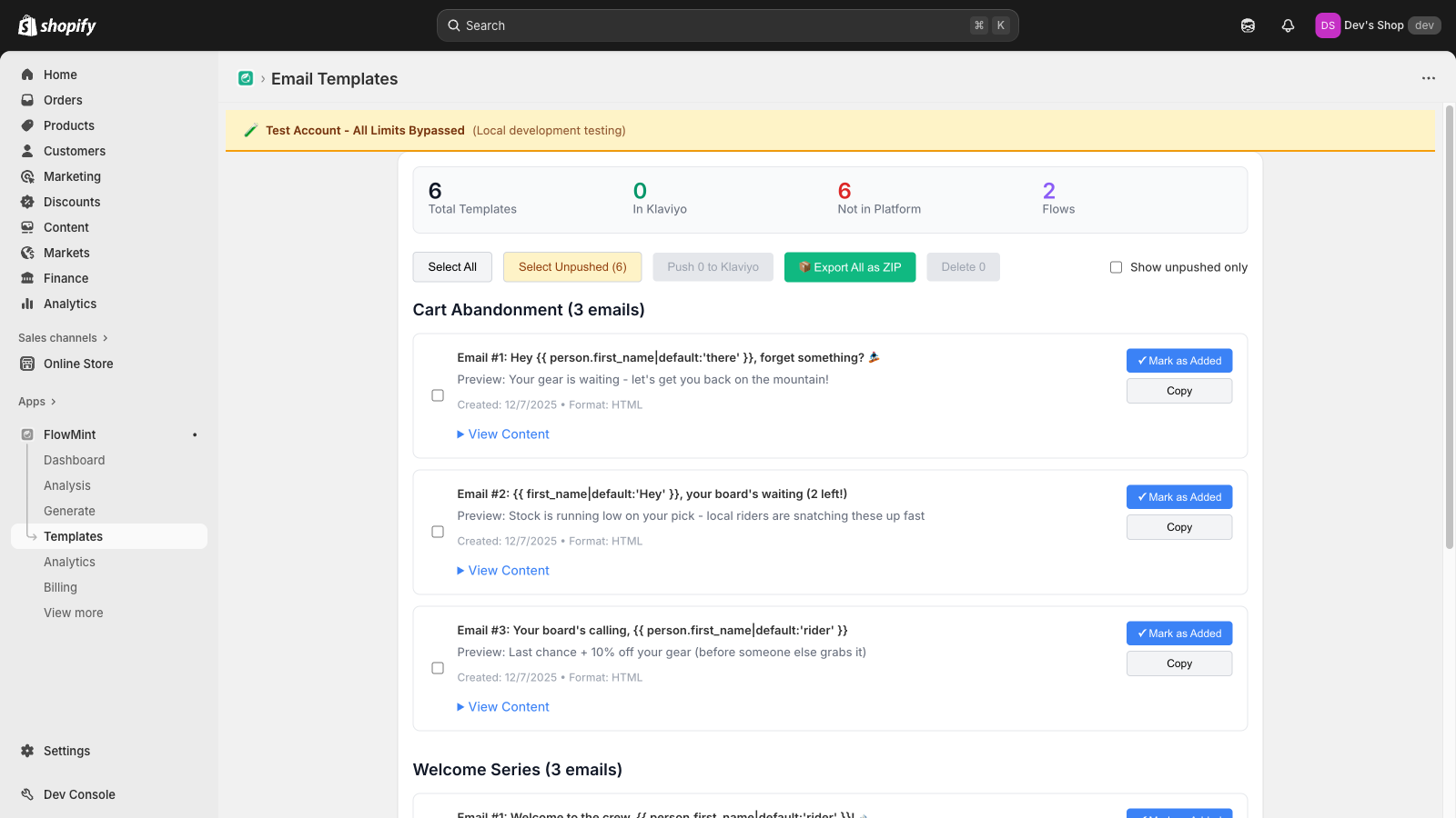 Generate email flows based on your brand's voice