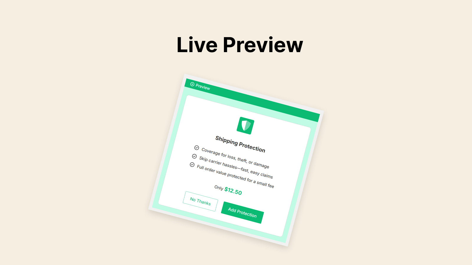 live preview