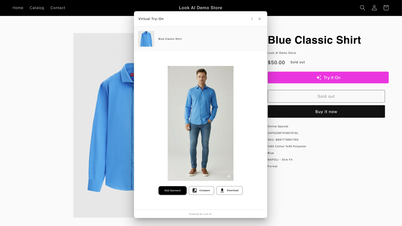 Virtual Try On image is generated