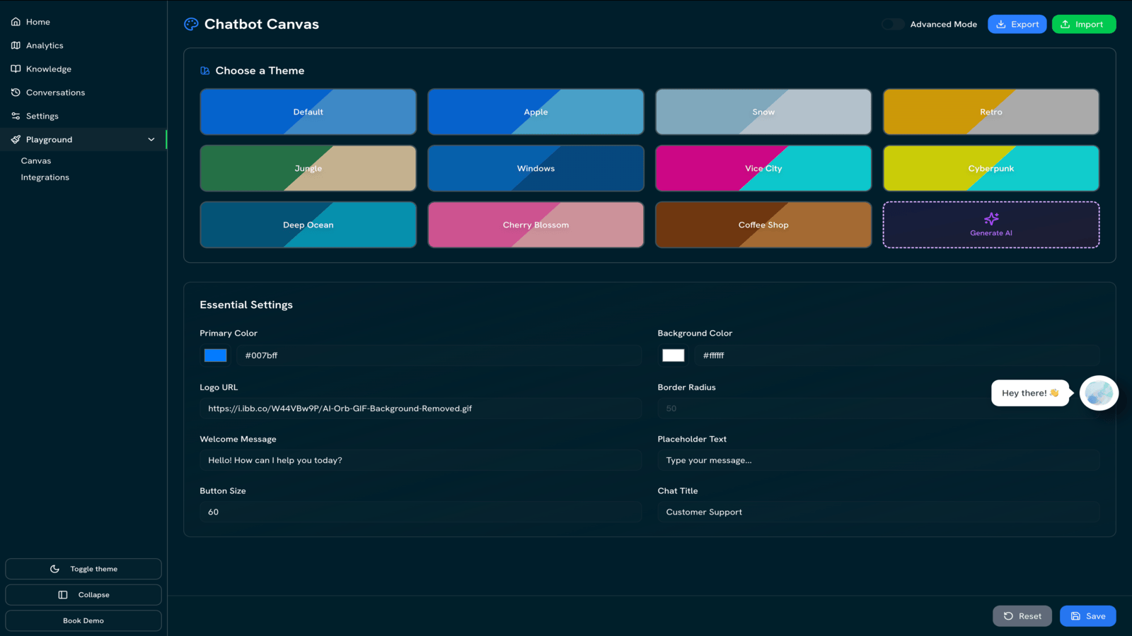 Customise the widget to match your store theme
