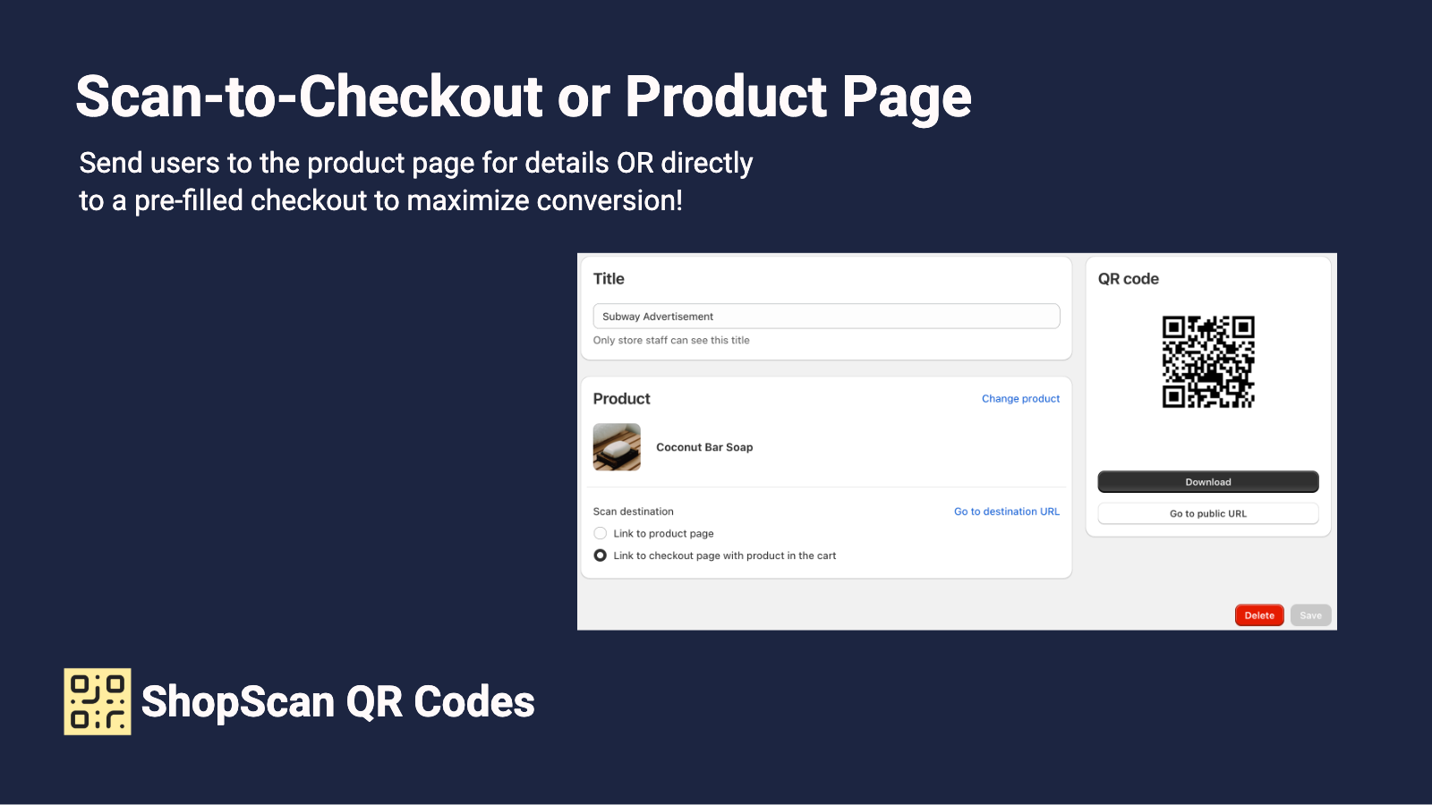 Product Page or Direct Checkout