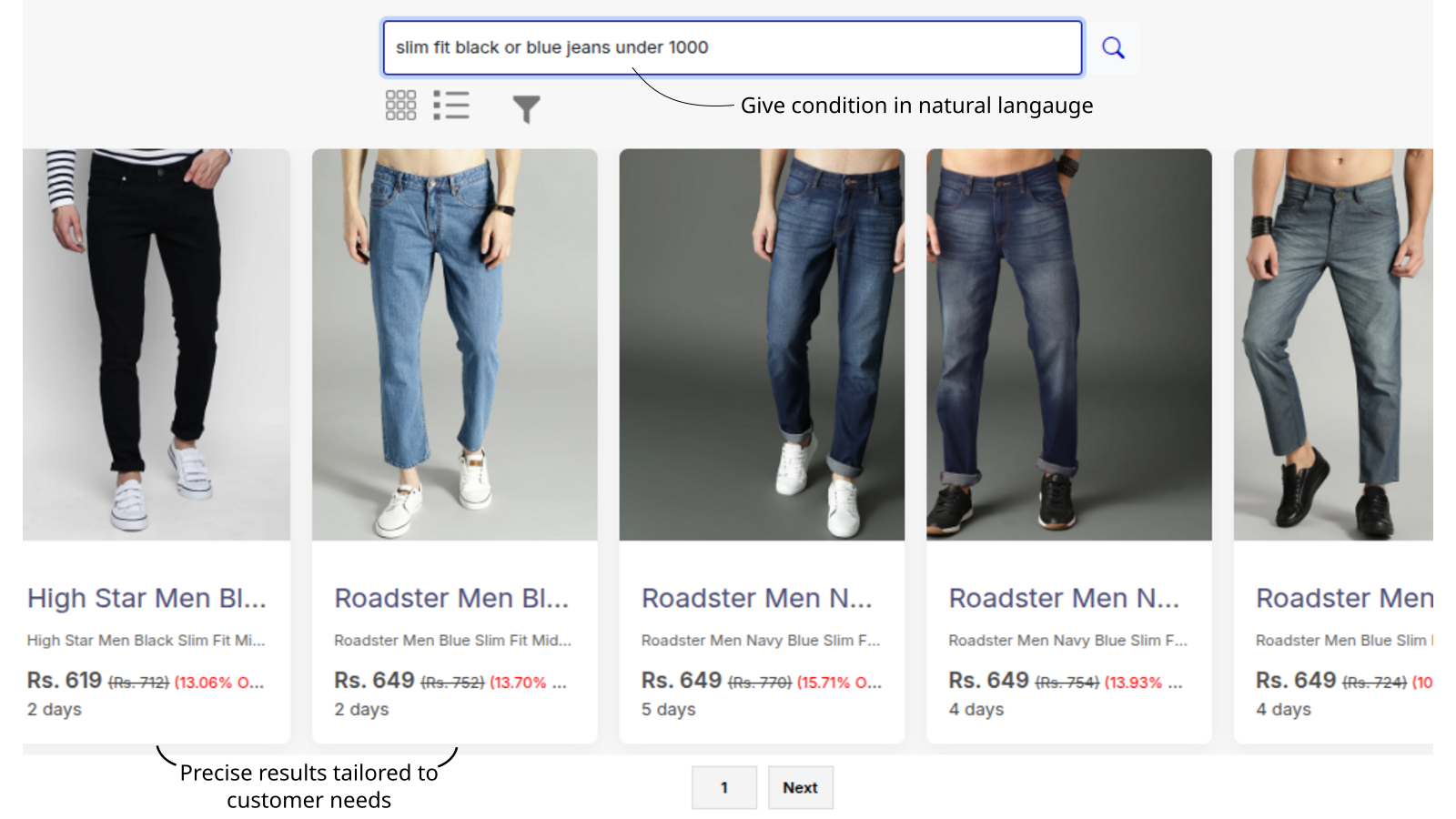 Apply conditions in natural language