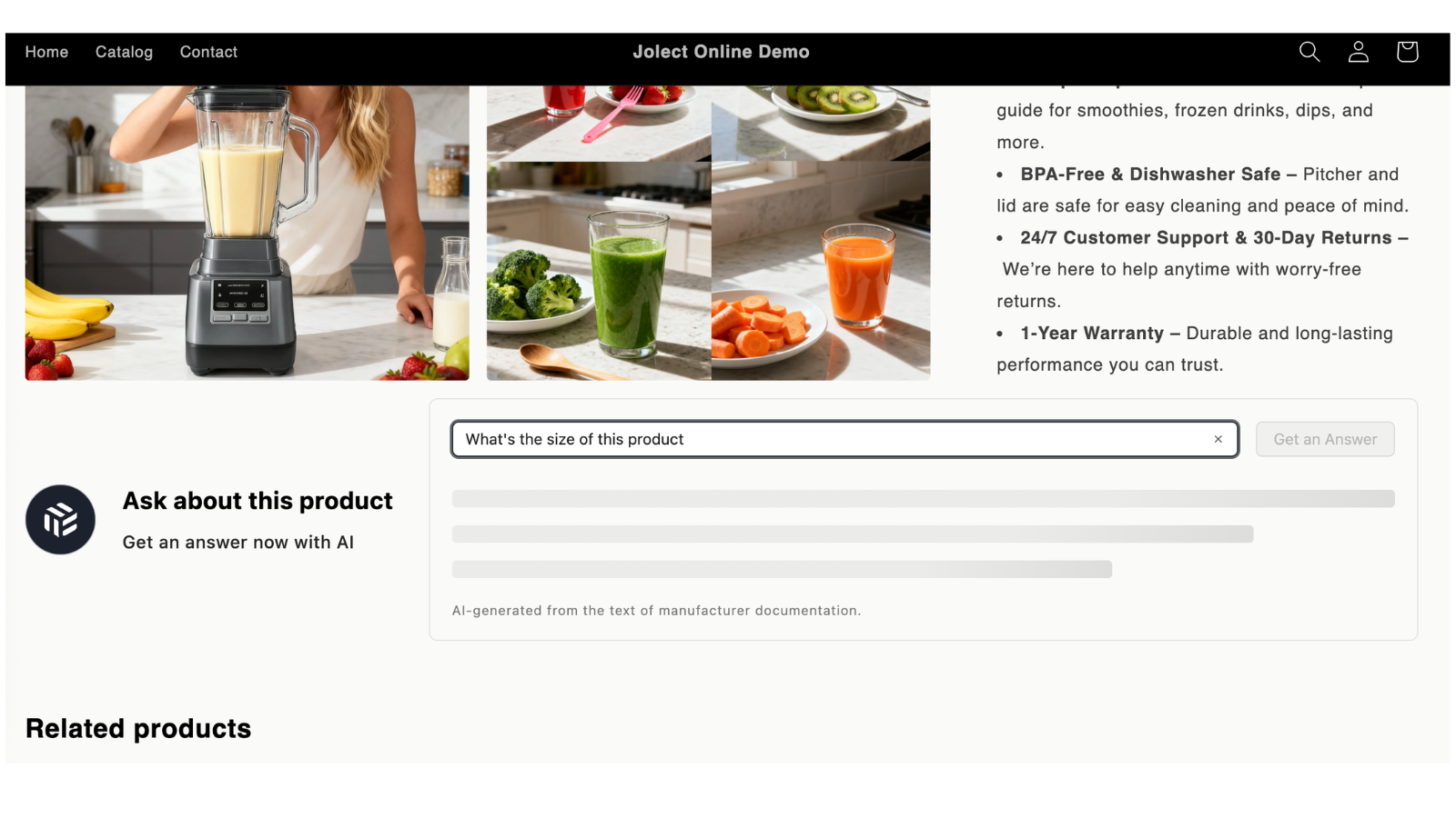 The AI thinks based on the knowledge from the page