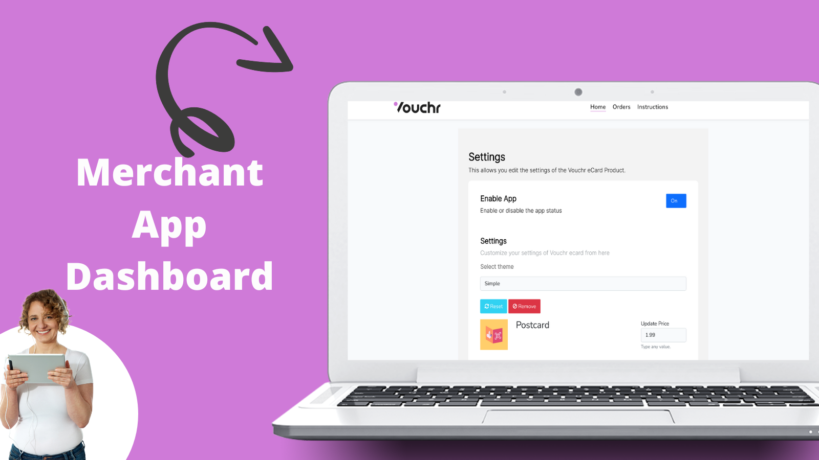 Merchant App Dashboard