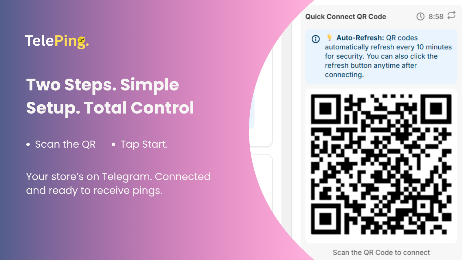 TelePing - Easy App Setup