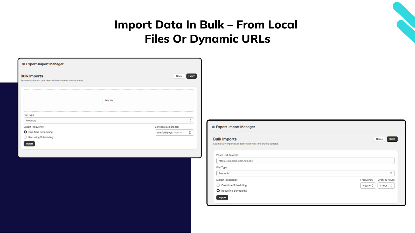 Import Data in Bulk – From Local Files or Dynamic URLs