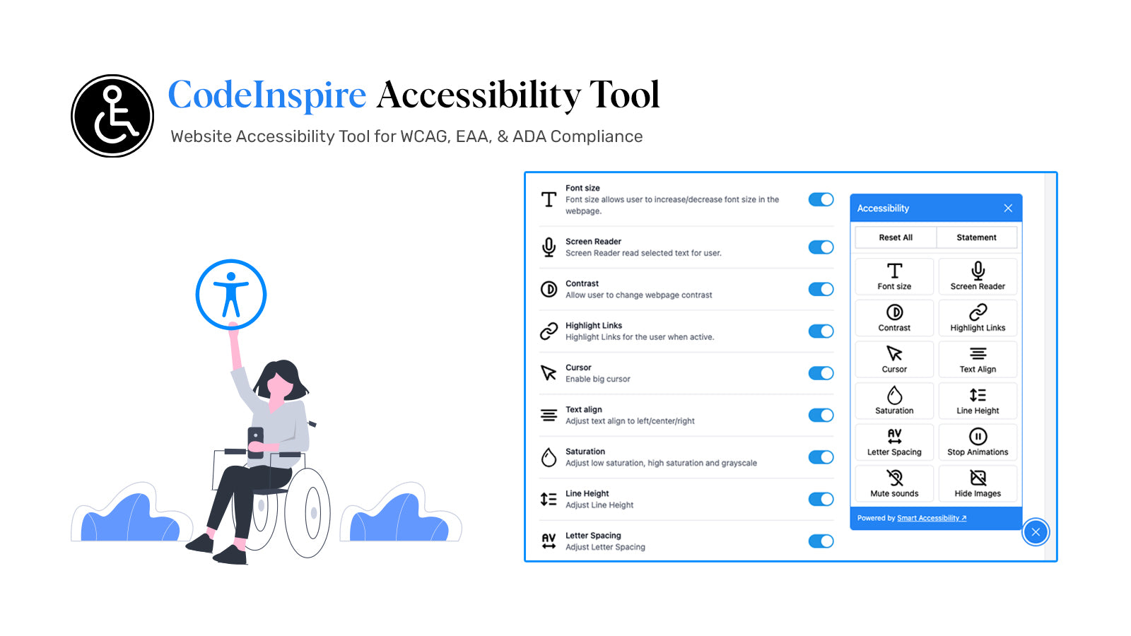 CodeInspire Accessibility Tool Featured image &amp; preview
