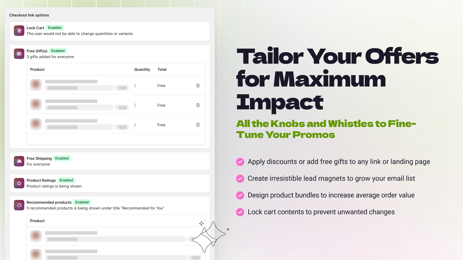 Multiple landing page templates