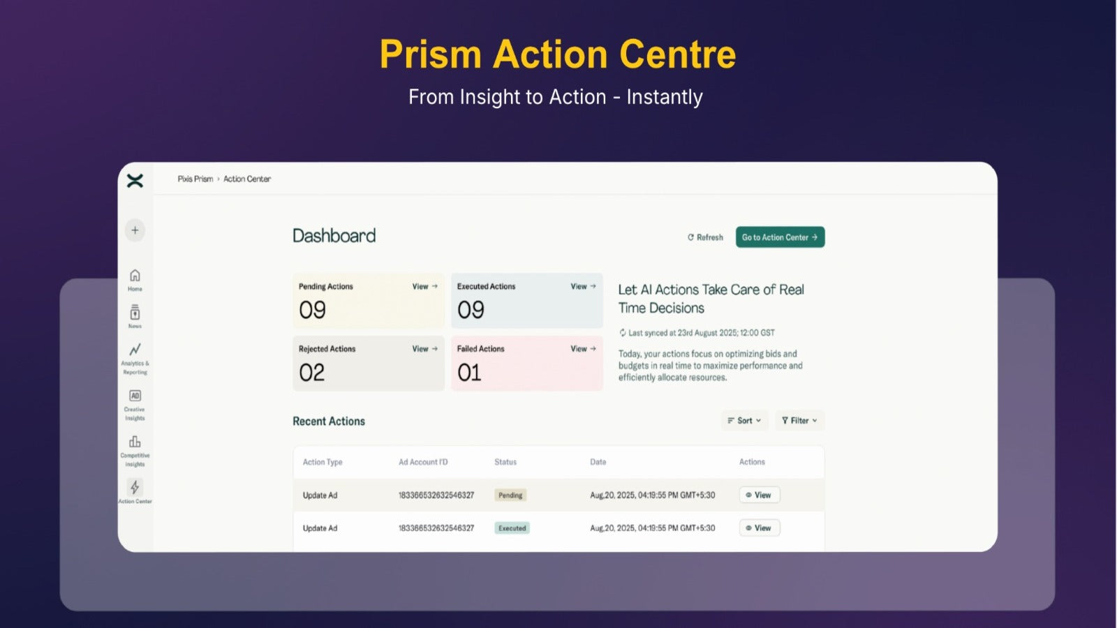 Prism Action Center