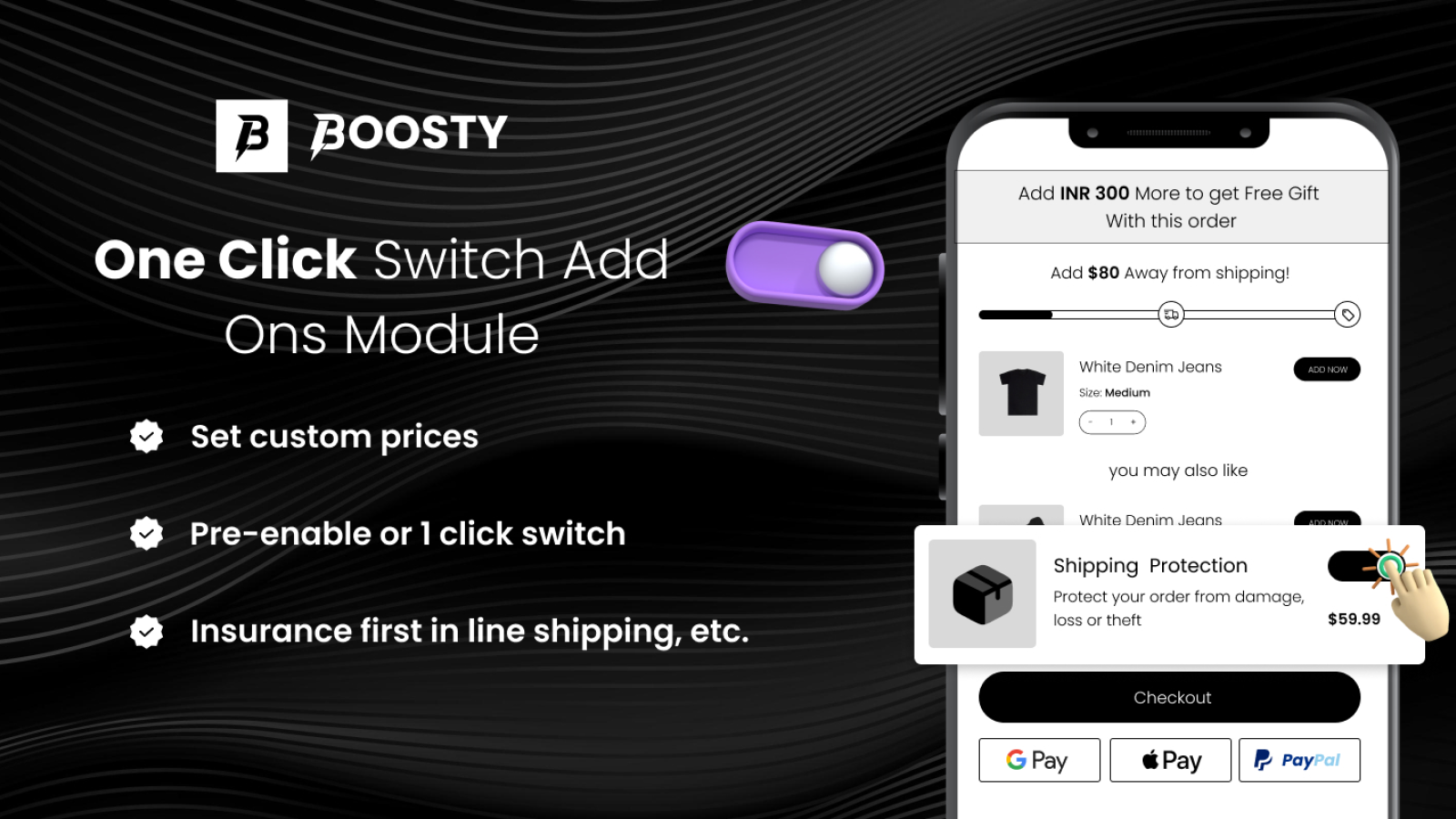 Boosty Cart Drawer Cart Upsell