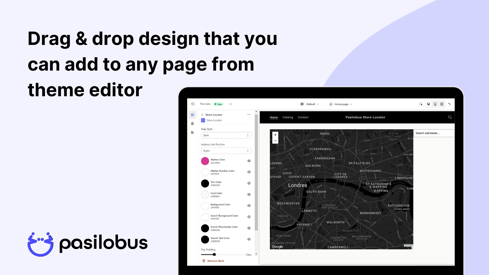 pasilbous store locator map