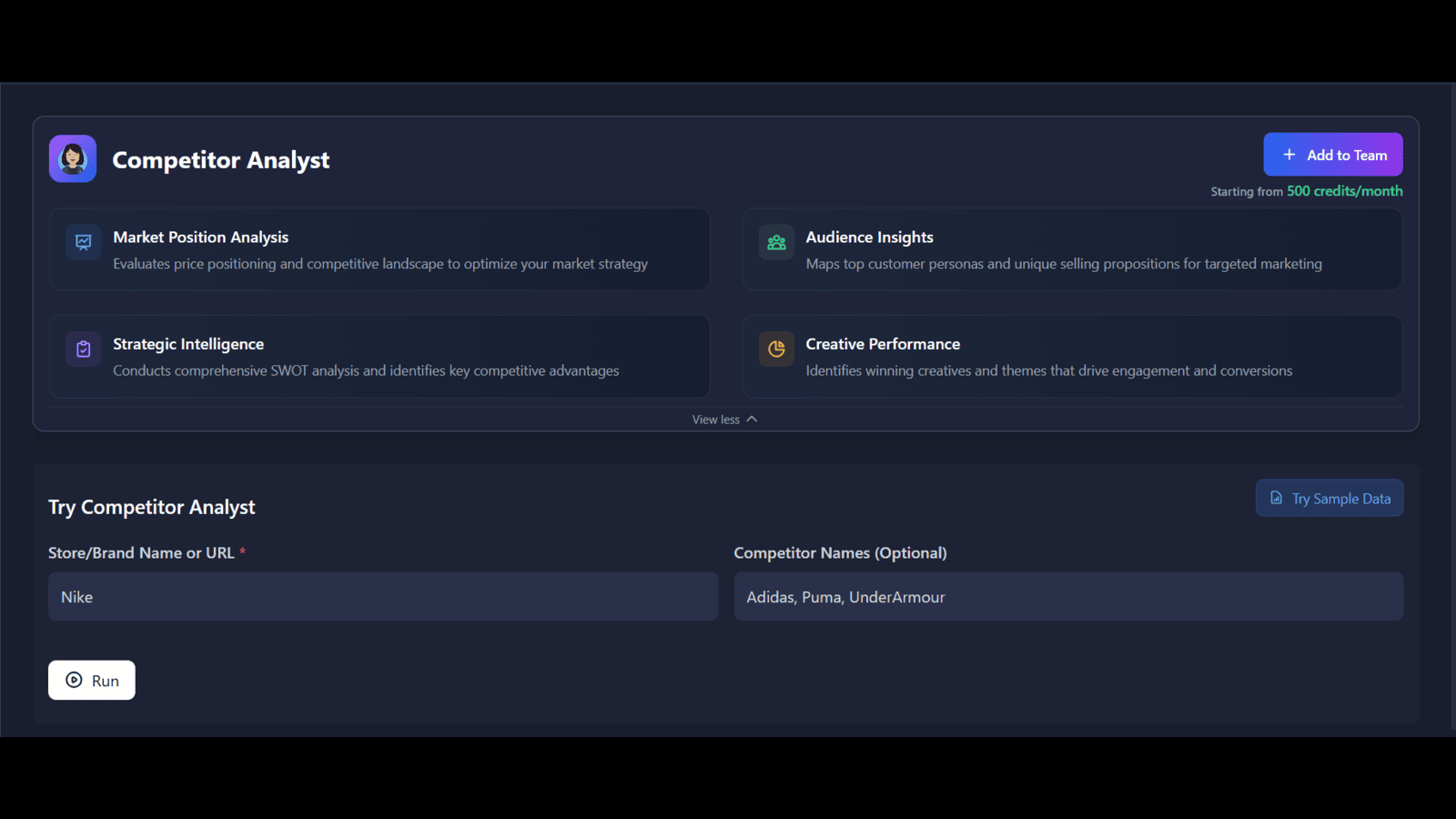 Competitor analyst agent