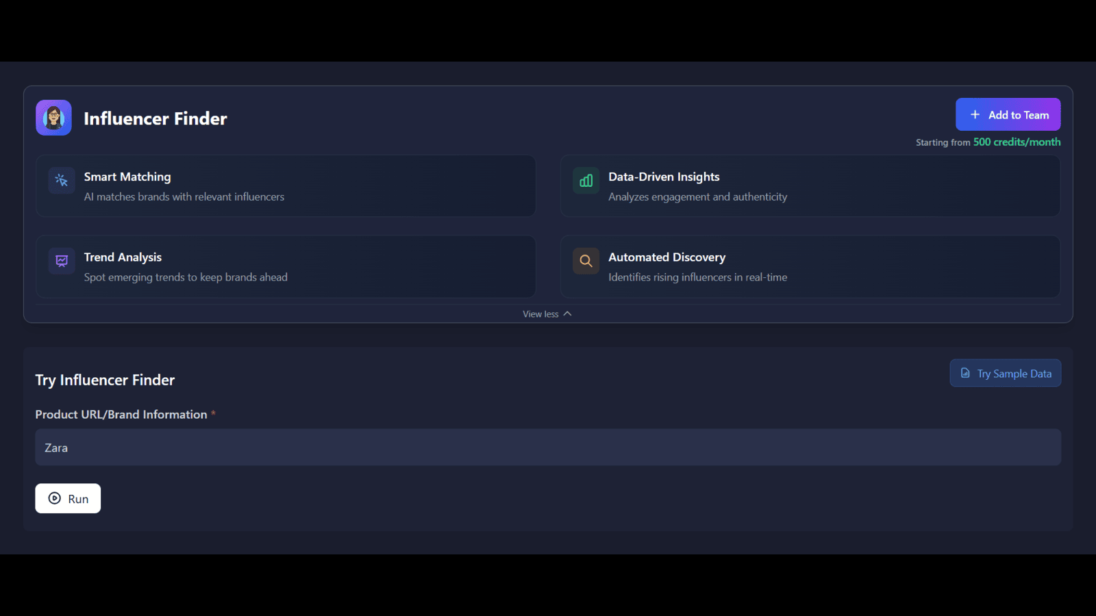 Influencer finder agent