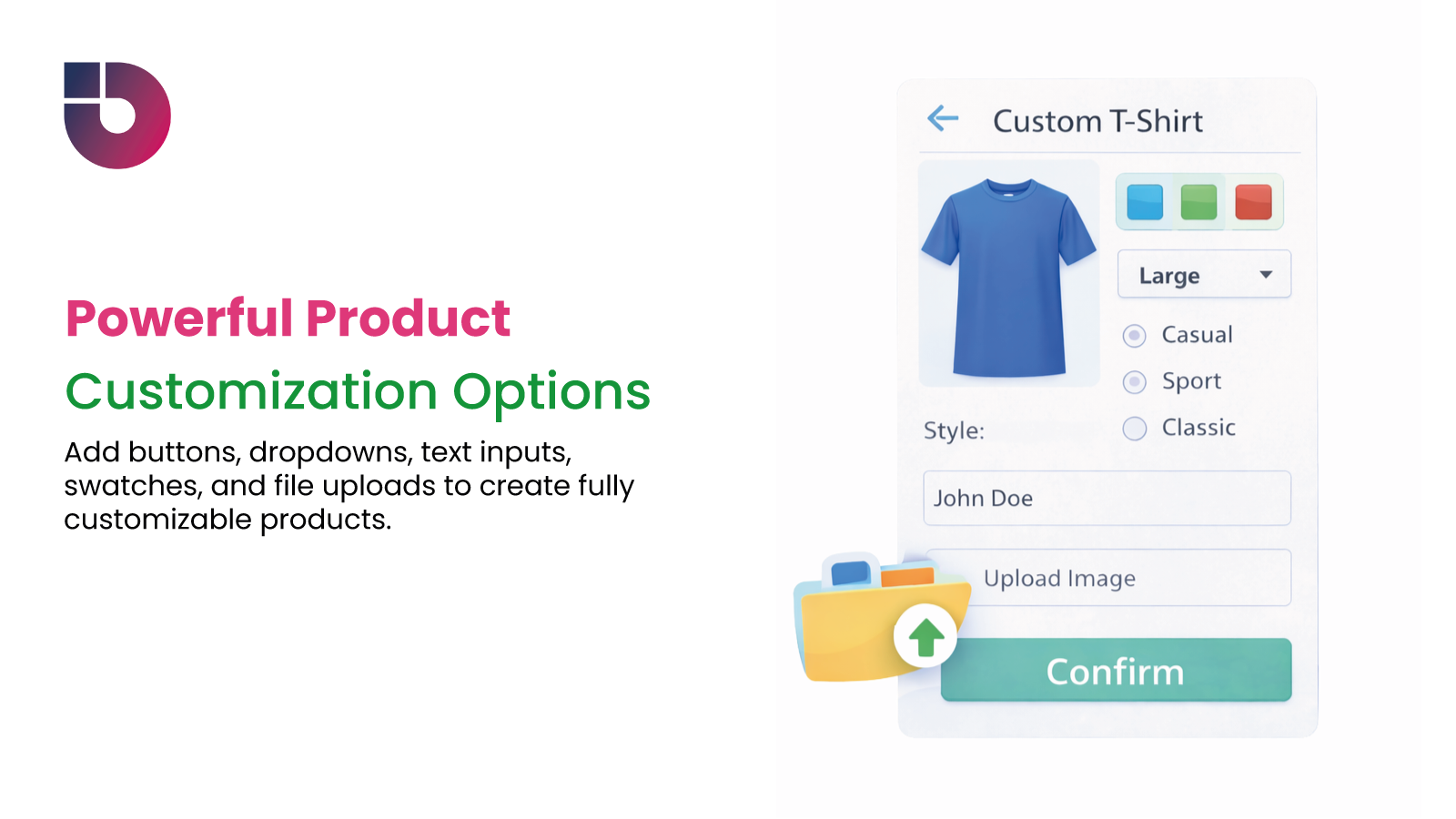Powerful Product Customization Options