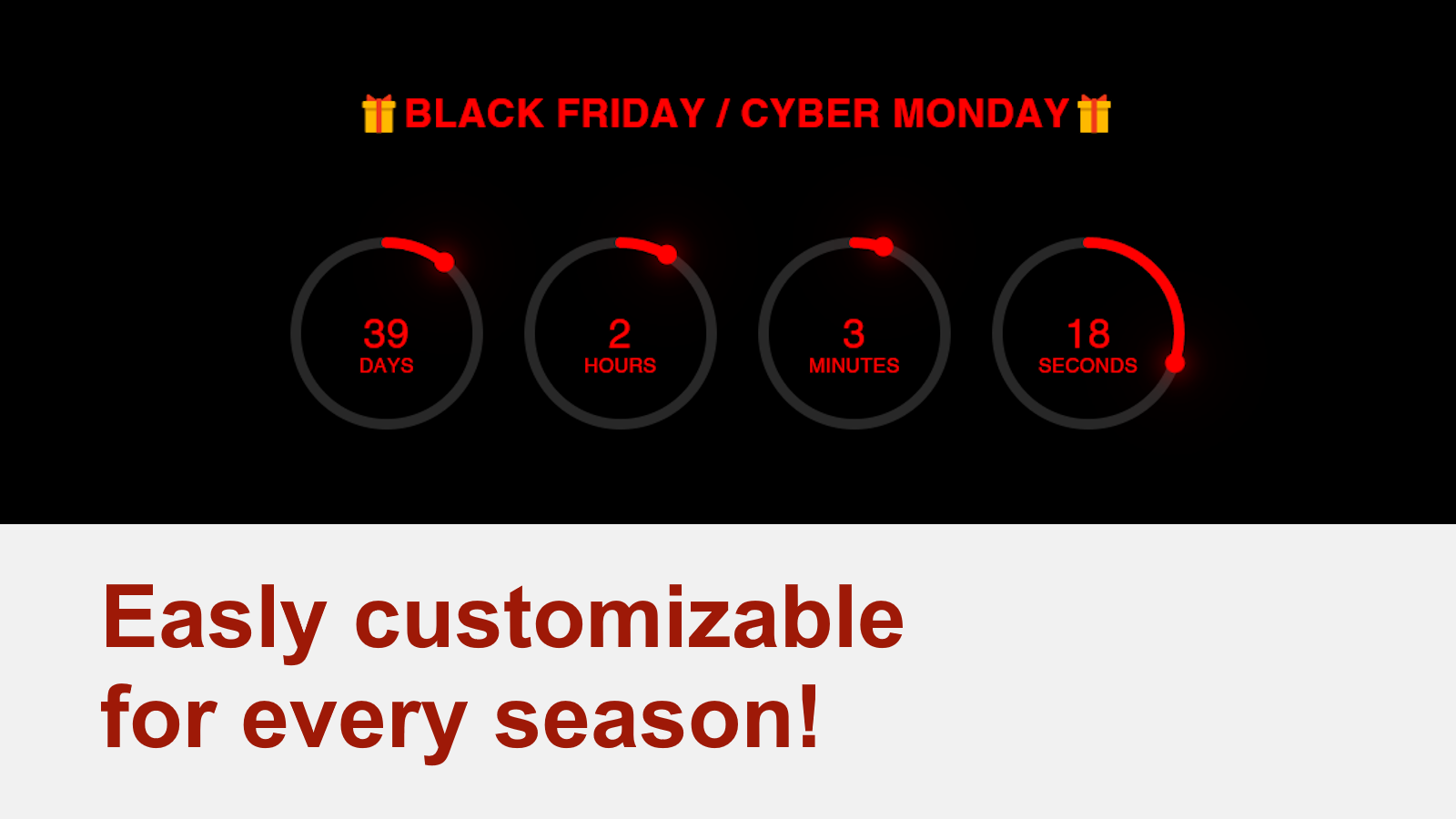 easly customizable for any season