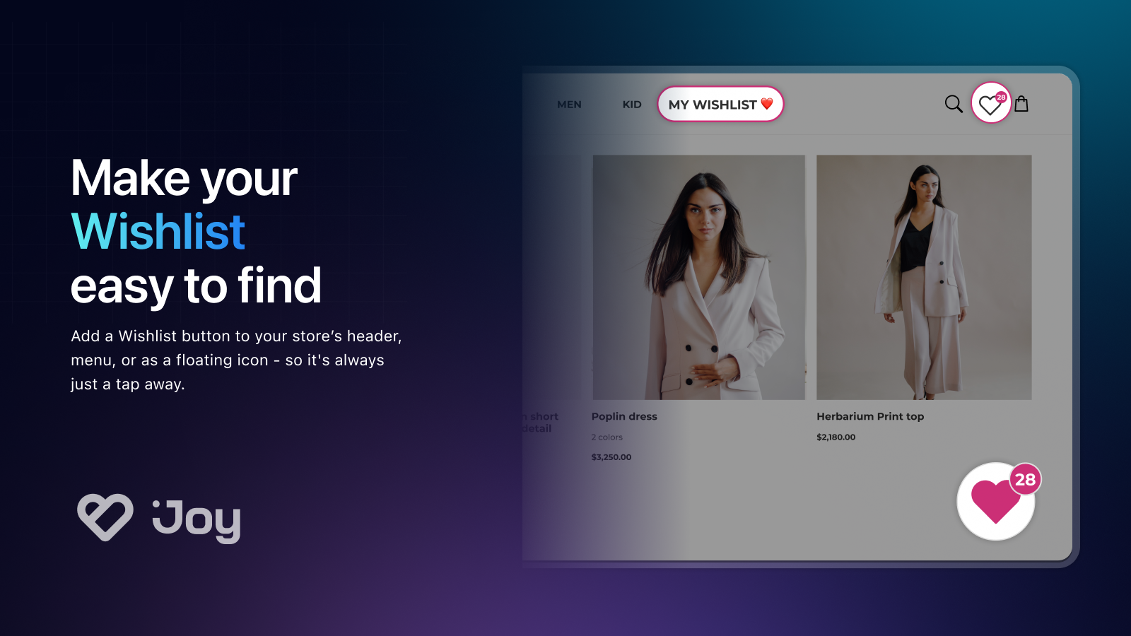 Make your Wishlist easy to find