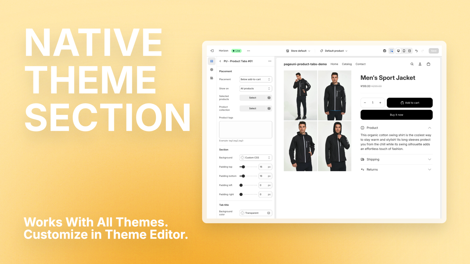 Native Theme Section