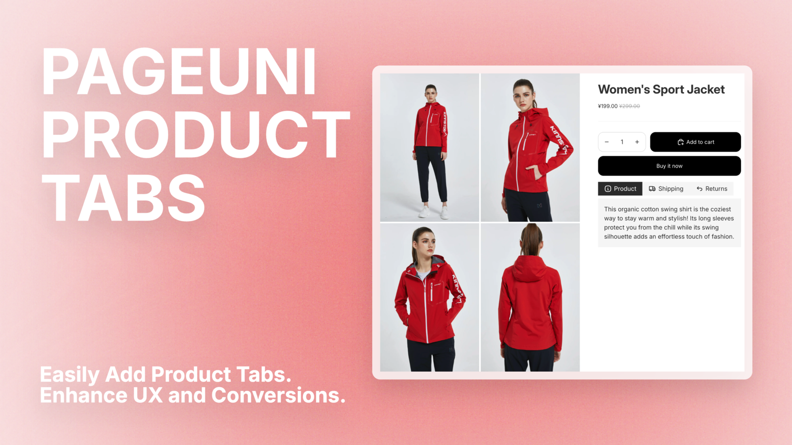 PageUni Product Tabs