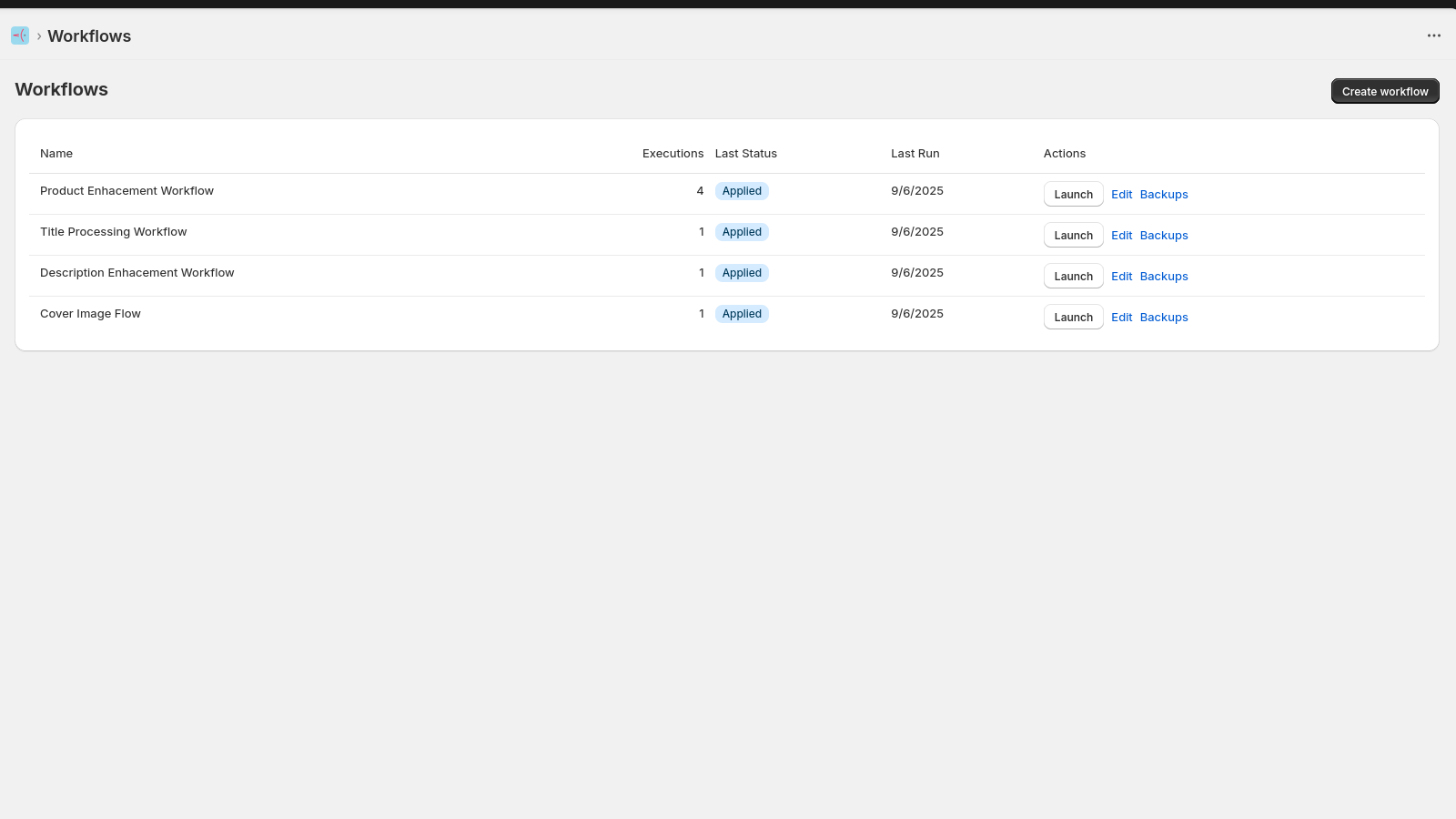 Create multiple workflows
