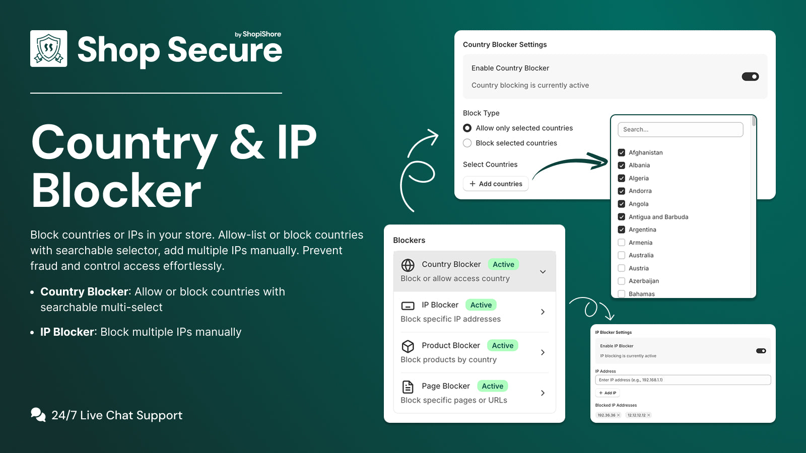 Shop Secure Country & IP Blocker Banner