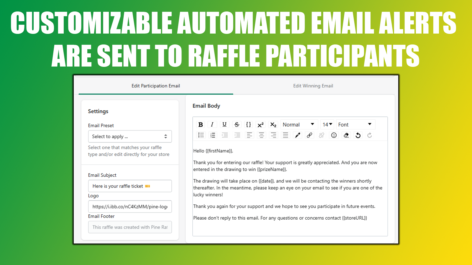 setup email notifications