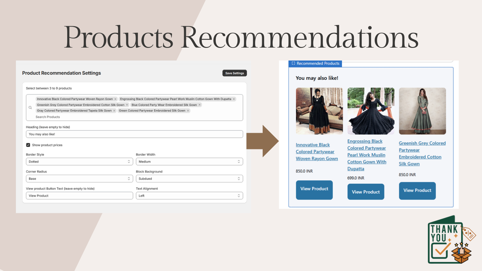 Show Recommended Products on Order Status Page