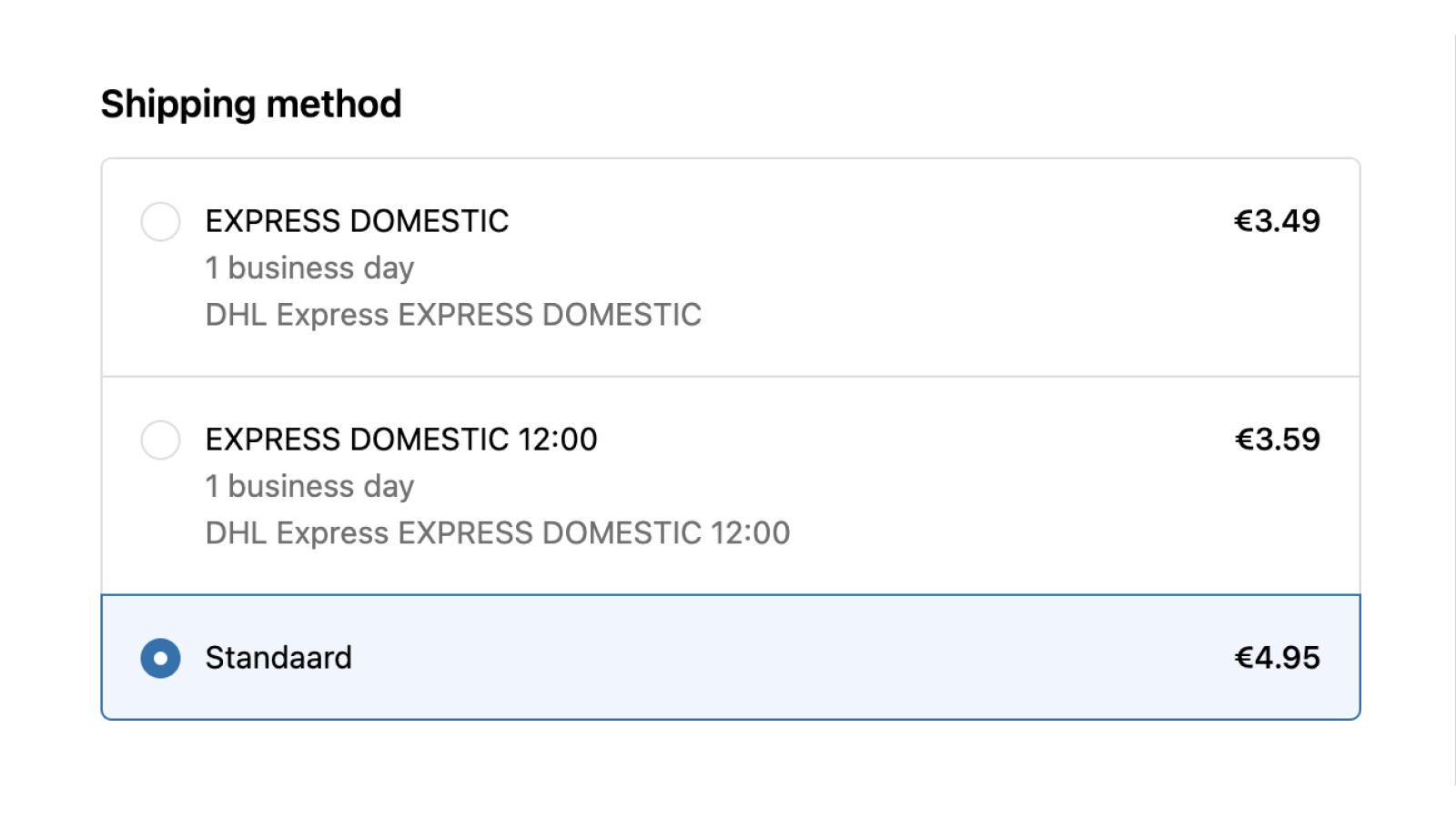 Multi carrier support
