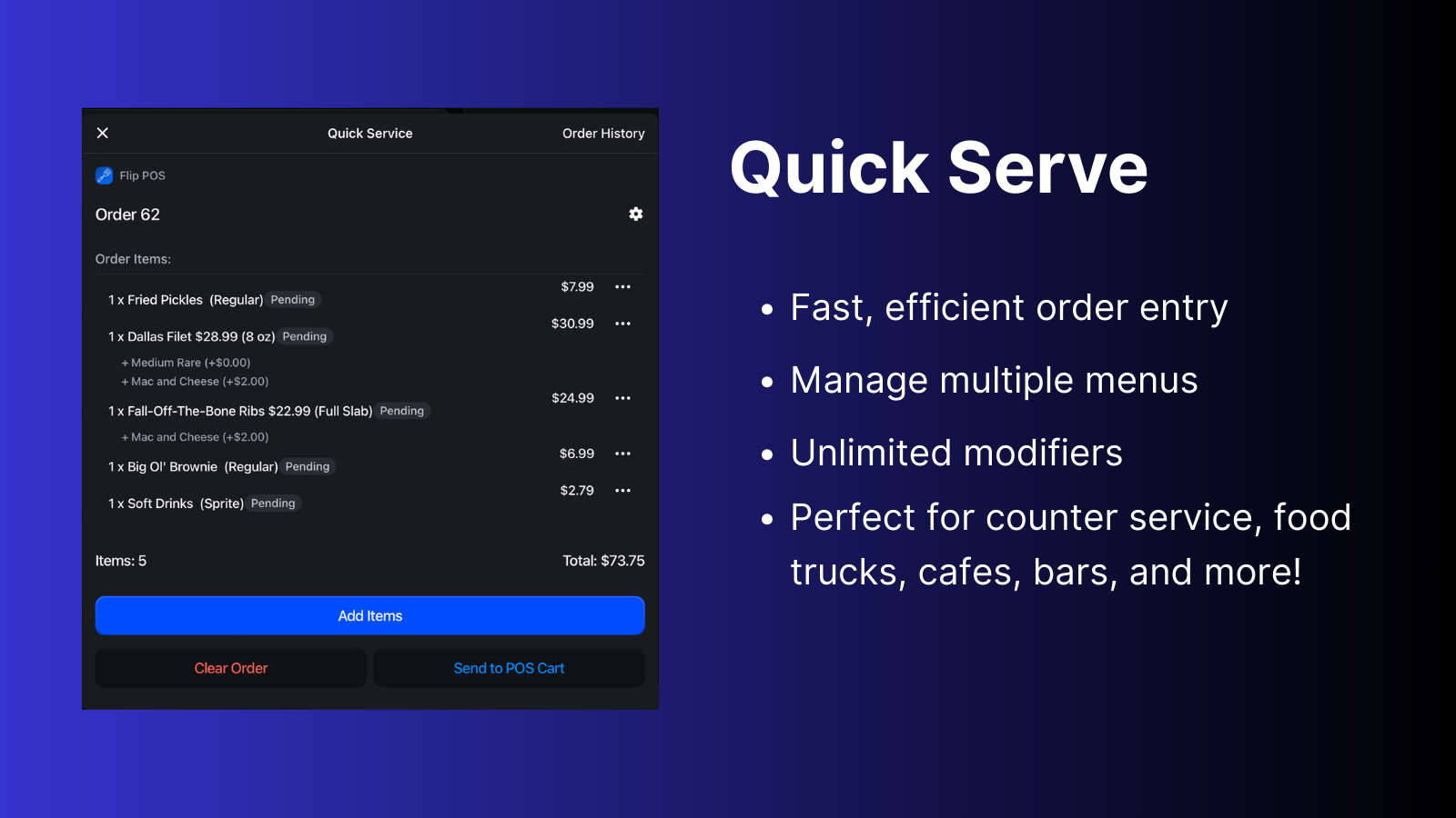 Quick Serve - Fast and Efficient Ordering