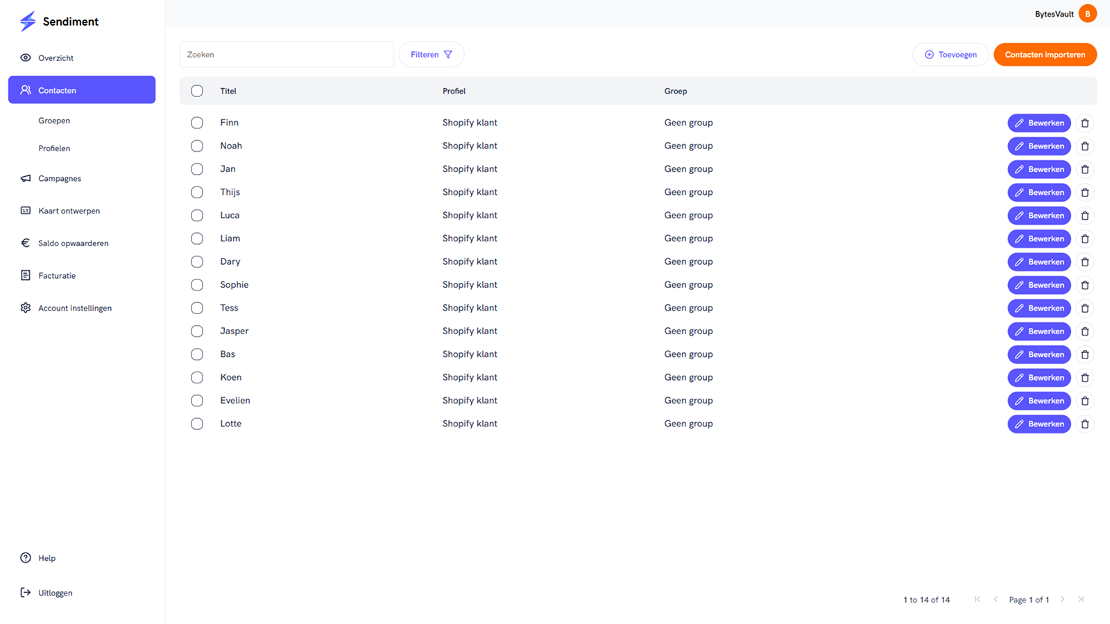 Importeer en synchroniseer al je Shopify klanten