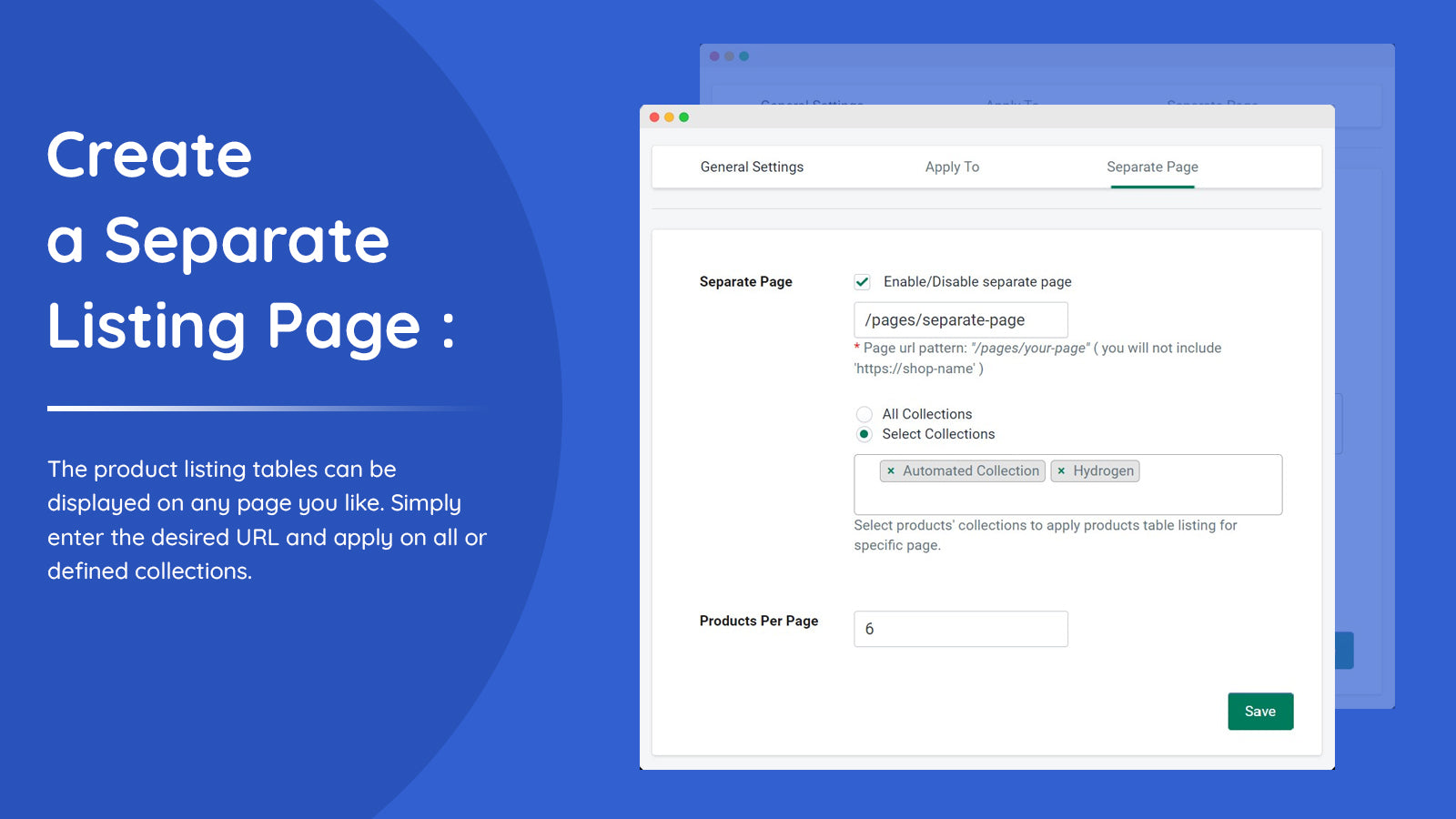 Create a Separate Listing Page