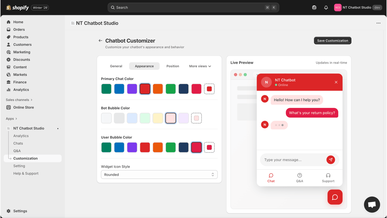 chatbot_customization
