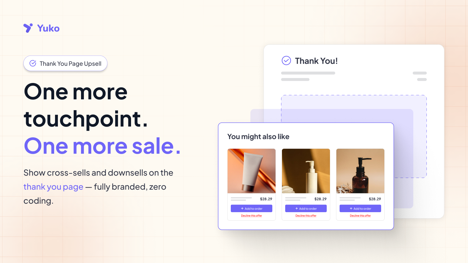 Add upsells at thank you page in Shopify and grow AOV