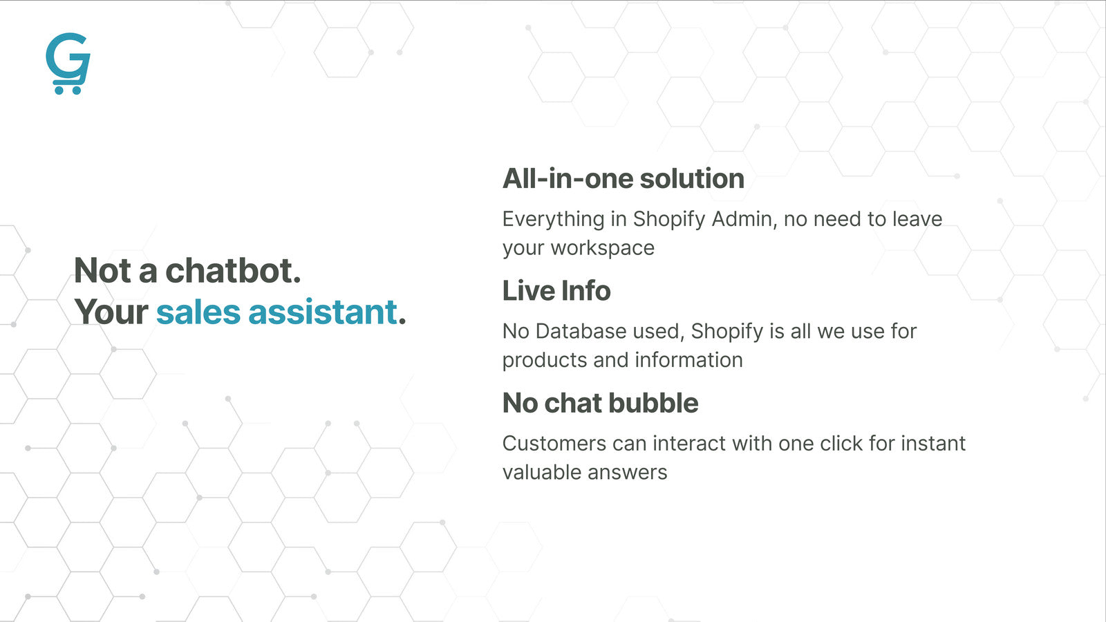 not a chatbot, your sales assistent