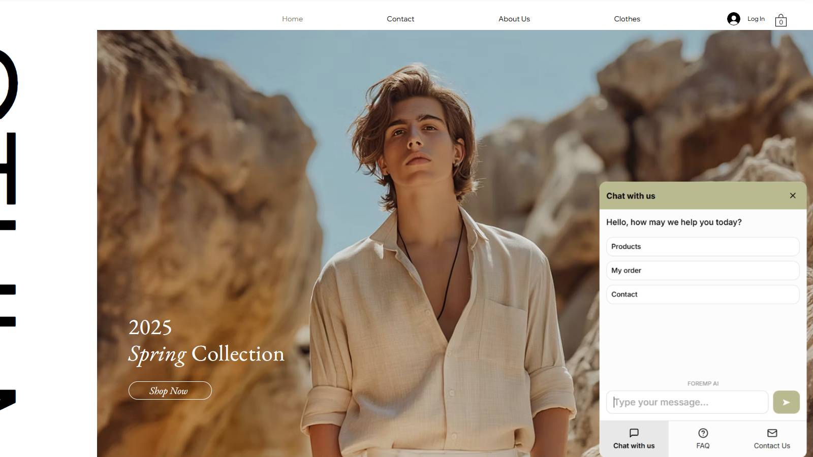 Minimalist design with high conversion.